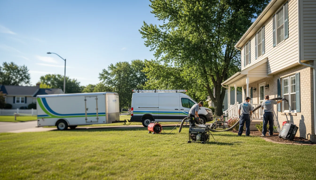 Flooded Basement Restoration And Cleanup With Repair in Sterling, MI near me
